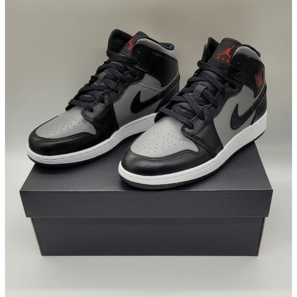 Jordan 1 Mid 'Shadow' (GS) 554725-096 - Picture 4 of 11